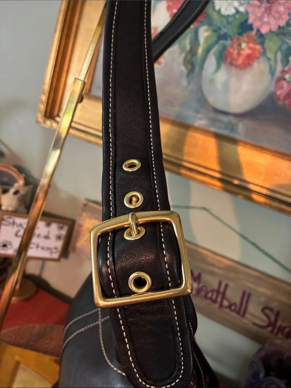 Coach Ergo HOBO Black Leather shoulder bag - Vintage 2006